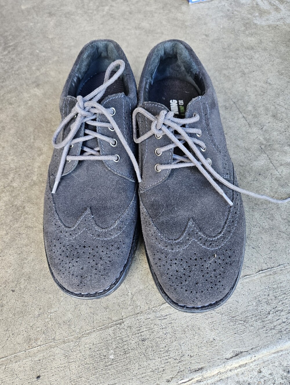 Nike Men’s Charcoal Suede Lace-Up Sneakers